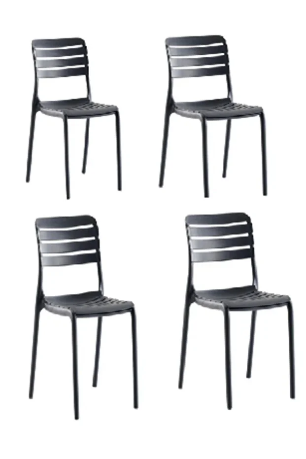 Not Antrasit Sandalye 4'lü Paket Not Antrasit Sandalye 4'lü Paket